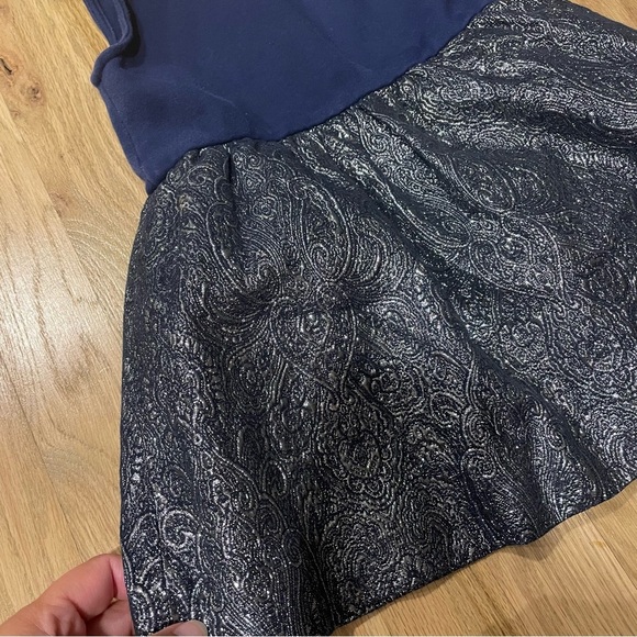 Crewcuts Factory Metallic Navy Dress - Picture 2 of 5